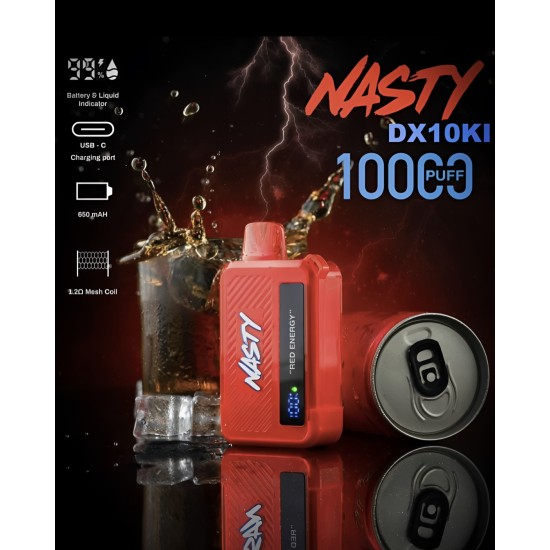 سحبة ناستي بار الجاهزة 10000 بف مشروب الطاقة 