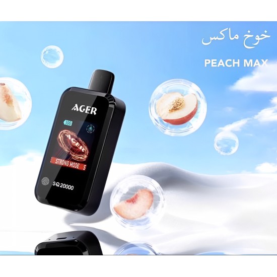  AGER SQ 20000 Puffs Peach Max