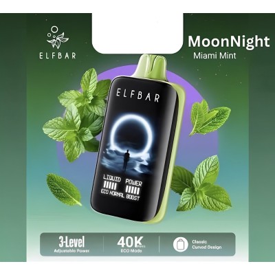 سحبة الف بار مون نايت الجاهزة 40000 بف نعناع ميامي