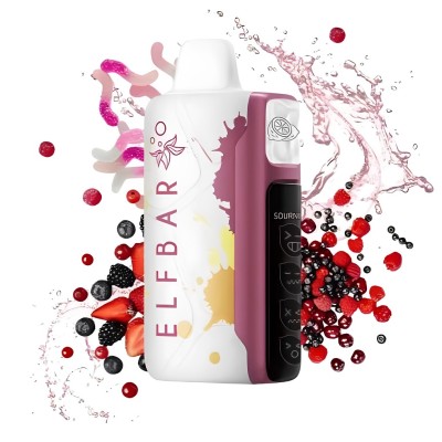 سحبة الف بار ساور كينج الجاهزة 40000 بف حامض التوت الوردي