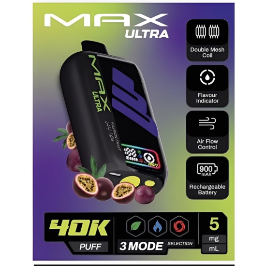 سحبة ناستي ماكس الترا 40000 بف باشن فروت 