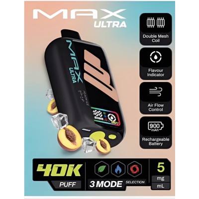 سحبة ناستي ماكس الترا 40000 بف خوخ مثلج