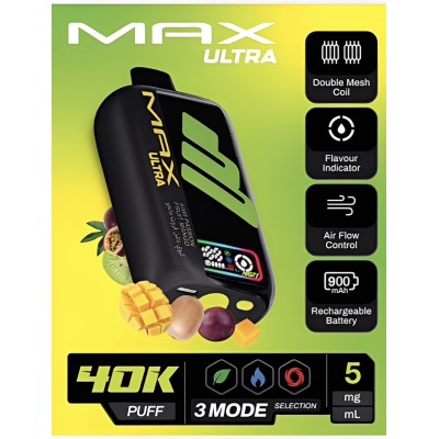 سحبة ناستي ماكس الترا 40000 بف كيوي باشن فروت مانجو