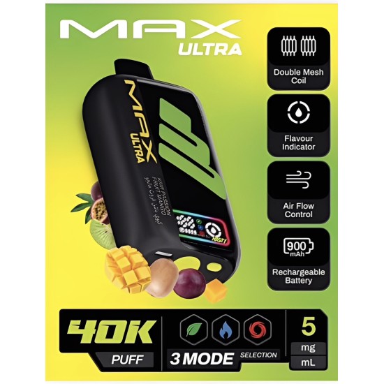 سحبة ناستي ماكس الترا 40000 بف كيوي باشن فروت مانجو