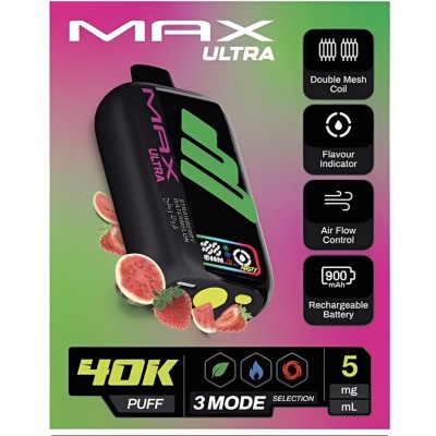 سحبة ناستي ماكس الترا 40000 بف فراولة بطيخ سحبة ناستي ماكس الترا 40000 بف فراولة بطيخ