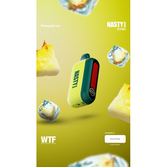 سحبة ناستي D14KI الجاهزه 14000 بف اناناس ايس سحبة ناستي D14KI الجاهزه 14000 بف اناناس ايس