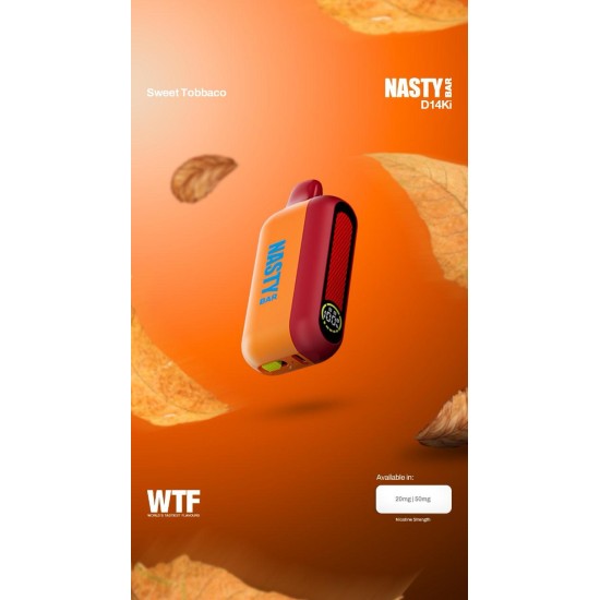 سحبة ناستي D14KI الجاهزه 14000 بف سويت توباكو