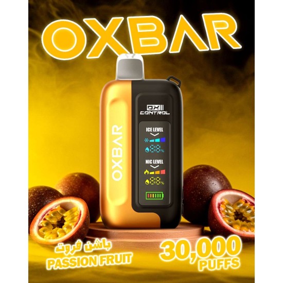 سحبة اوكس بار جي تيربو الجاهزة 30000 بف باشن فروت سحبة اوكس بار جي تيربو الجاهزة 30000 بف باشن فروت