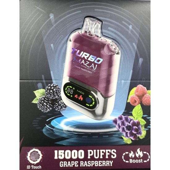 Mazaj Turbo 15000 puffs Grape Raspberry