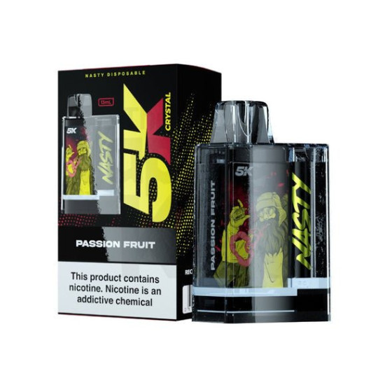 NASTY Crystal Disposable 5000 Puffs passion fruit NASTY Crystal Disposable 5000 Puffs passion fruit