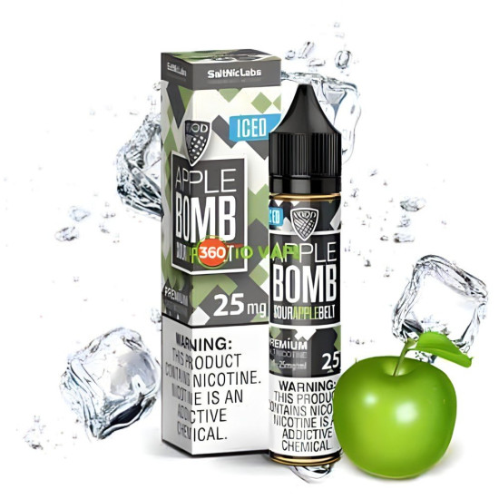 Vgod Bomb Apple Ice 30 Ml Vgod Bomb Apple Ice 30 Ml